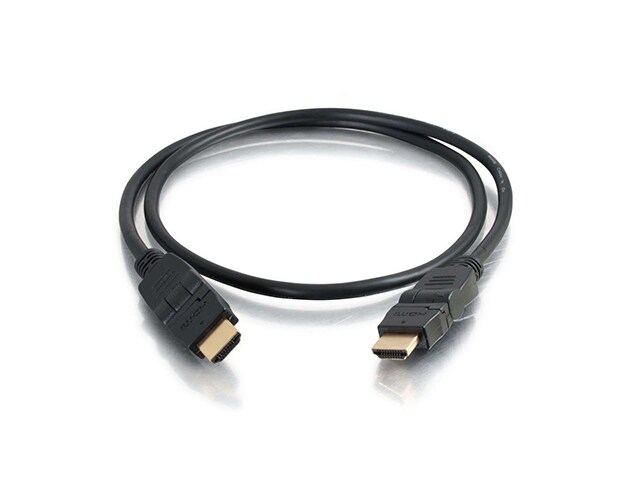 C2G 40111 2m 6.6 Velocity High Speed HDMI Cable with Ethernet and Rotating Connectors