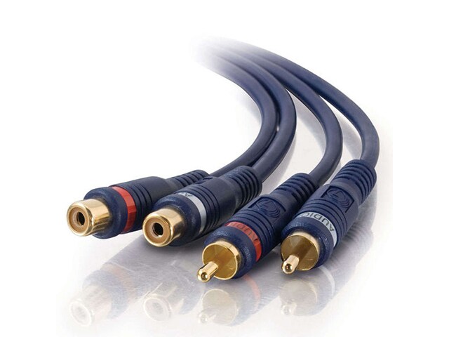 C2G 13040 1.8m 6ft Velocity RCA Stereo Audio Extension Cable