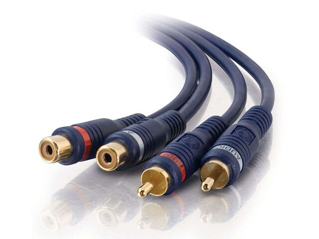 C2G 13041 3.7m 12ft Velocity RCA Stereo Audio Extension Cable