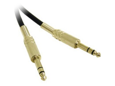 C2G 40075 7.6m (25ft) Pro-Audio 1/4" TRS Male to 1/4" TRS Male Cable