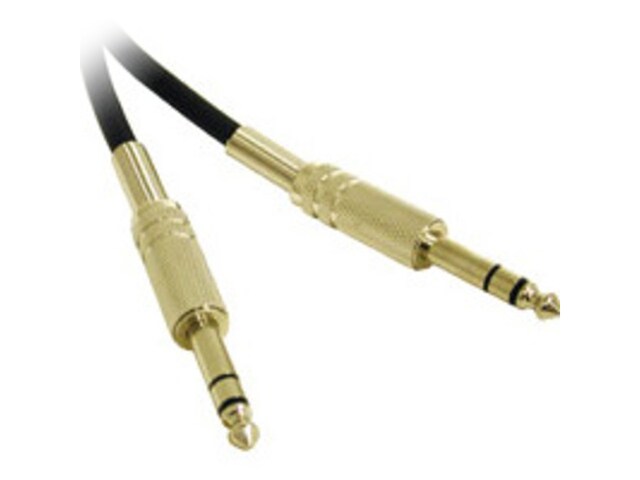 C2G 40075 7.6m 25ft Pro Audio 1 4 quot; TRS Male to 1 4 quot; TRS Male Cable