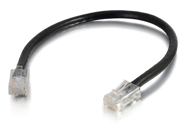 C2G 26374 30cm 1 Cat5e Non Booted Unshielded UTP Network Patch Cable Black