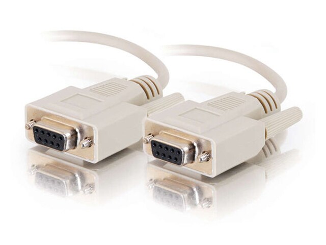 C2G 25215 30cm 1 DB9 F F Serial RS232 Cable Beige