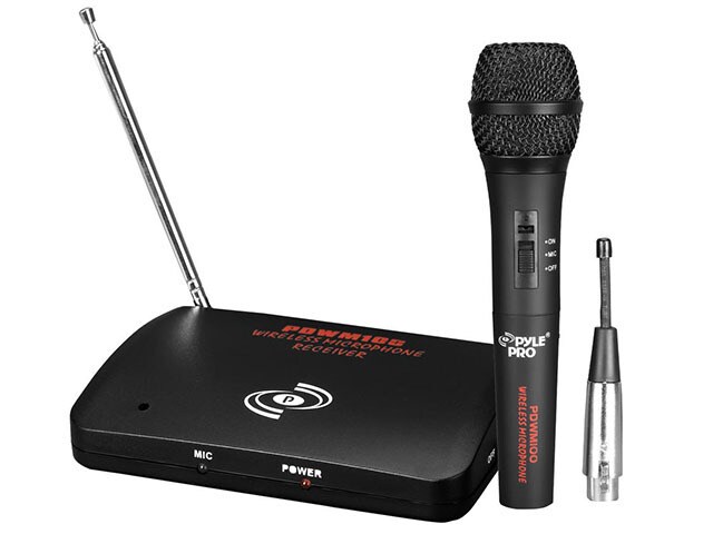 Pyle Audio Dual Function Wireless Wired Microphone System