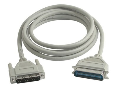 C2G 06091 3m (10') IEEE-1284 DB25 Male to Centronics 36 Male Parallel Printer Cable