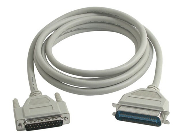C2G 06091 3m 10 IEEE 1284 DB25 Male to Centronics 36 Male Parallel Printer Cable