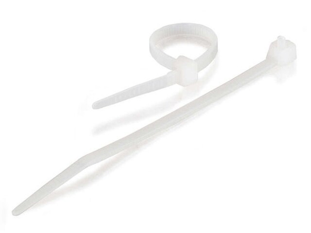 C2G 43035 11.5in Cable Ties White 100pk