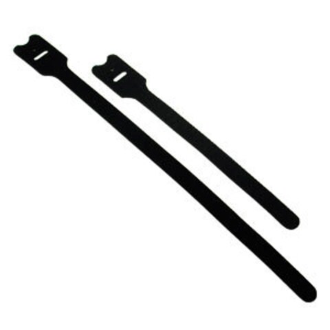 C2G 29850 203.2mm 8 quot; Screw Mountable Hook and Loop Cable Ties 10pk