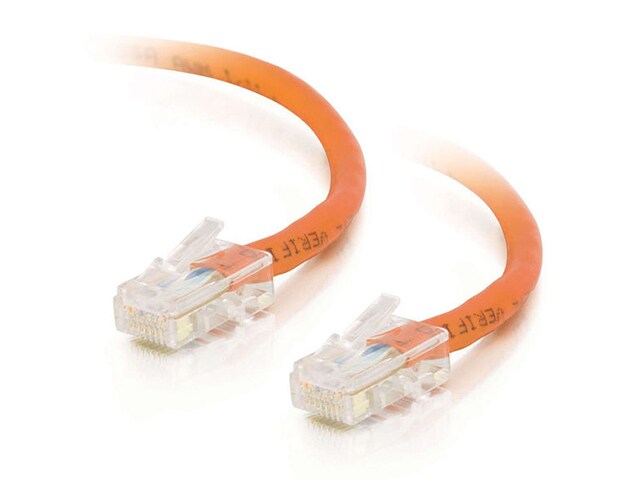 C2G 24513 3m 10 Cat5e Non Booted Unshielded UTP Network Crossover Patch Cable Orange