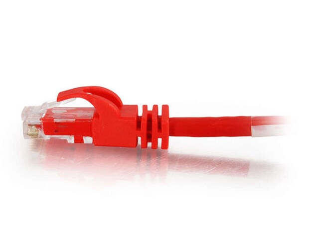 C2G 27861 1m 3ft Cat6 Snagless Crossover Unshielded UTP Network Patch Cable Red