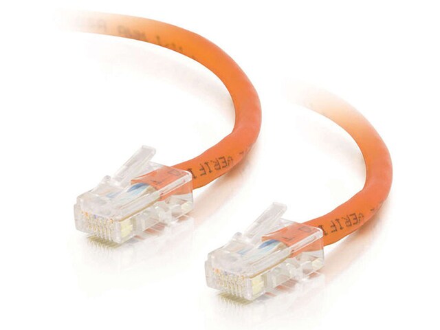 C2G 24515 7.6m 25 Cat5e Non Booted Unshielded UTP Network Crossover Patch Cable Orange