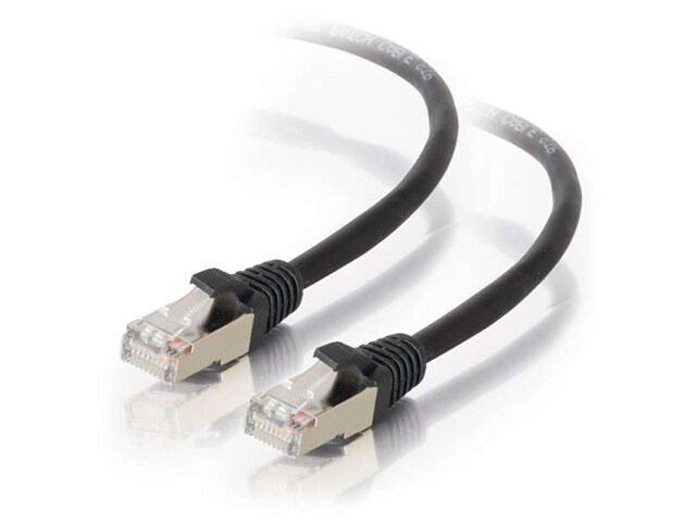 C2G 28693 3m 10ft Cat5e Molded Shielded STP Network Patch Cable Black