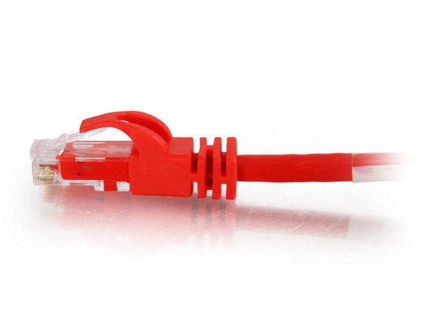 C2G 27865 7.6m 25 Cat6 Snagless Crossover Unshielded UTP Network Patch Cable Red