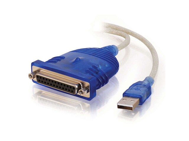 C2G 16899 1.8m 6 USB to DB25 Parallel Printer Adapter Cable