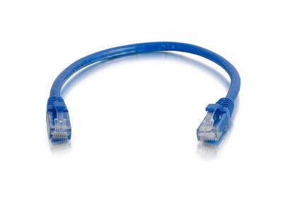 C2G 31371 1.5m (5ft) Cat6 Blue Snagless UTP Unshielded Network Patch Cable (25pk)