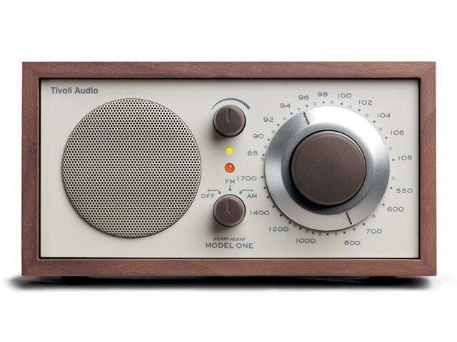 Tivoli Audio Model One AM FM Table Radio Classic Walnut Beige Finish
