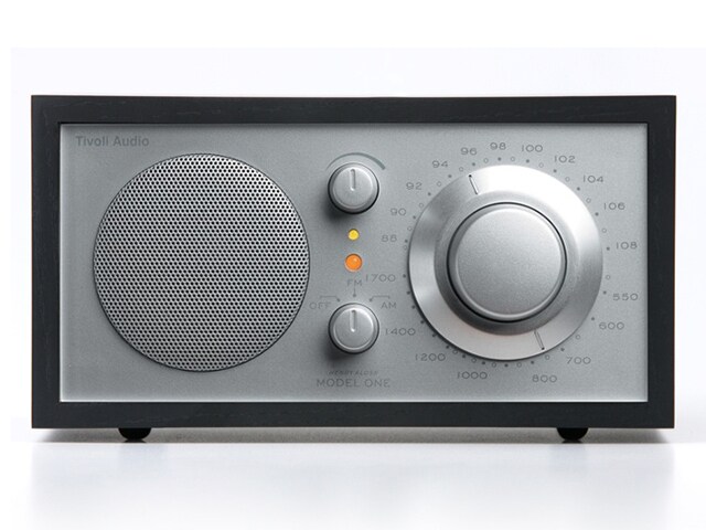 Tivoli Audio Model One AM FM Table Radio Black Ash Cabinet with Silver Grille
