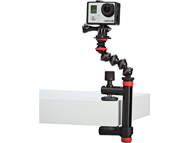 JOBY Action Clamp and GorillaPod Arm for Action Cameras Black Red