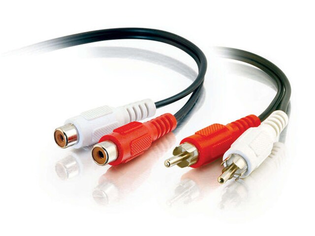 C2G 40468 1.8m 6ft Value Series RCA Stereo Audio Extension Cable