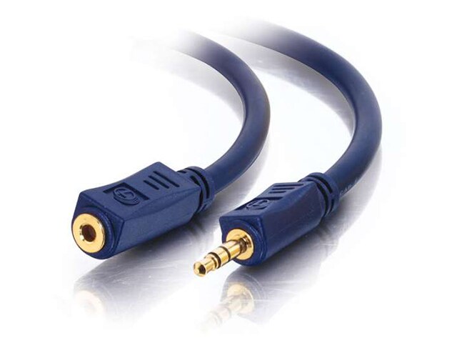 C2G 40607 0.91m 3ft Velocity 3.5mm M F Stereo Audio Extension Cable