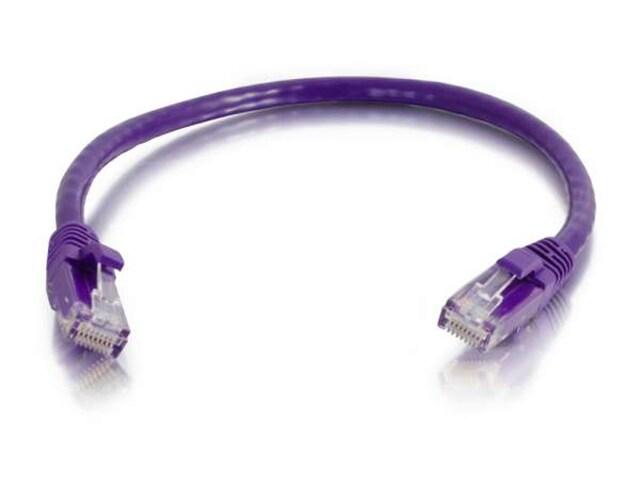 C2G 04025 0.6m 2 Cat6 Snagless Unshielded UTP Network Patch Cable Purple