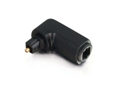 C2G 40016 Velocity Right Angle Toslink M/F Port Saver Adapter