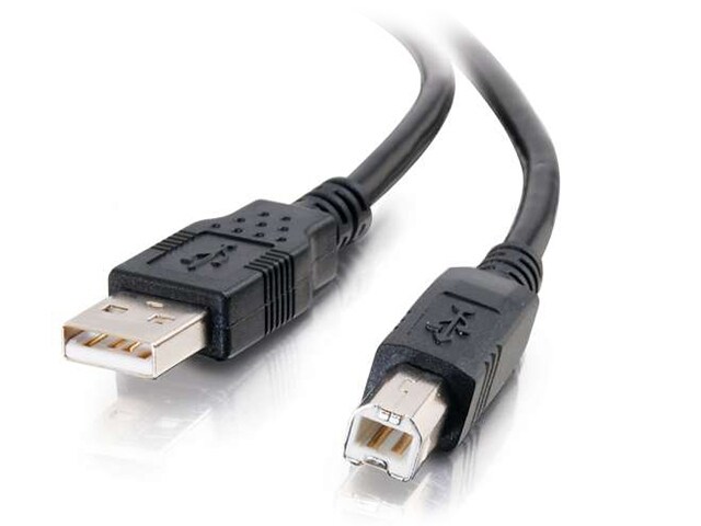 C2G 28102 2m 6.5 USB 2.0 A B Cable Black