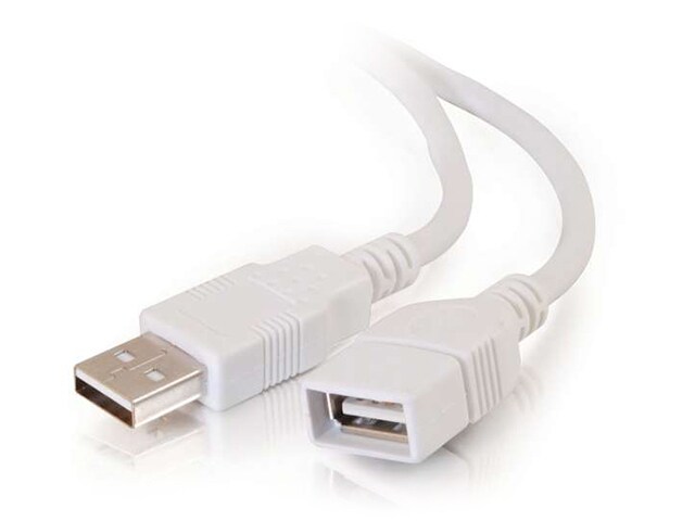 C2G 26686 3m 10 USB 2.0 A Male to A Female Extension Cable White