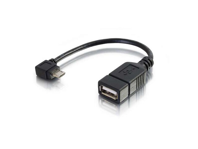 C2G 27320 15cm 6 quot; Mobile Device USB Micro B To USB Device OTG Adapter Cable
