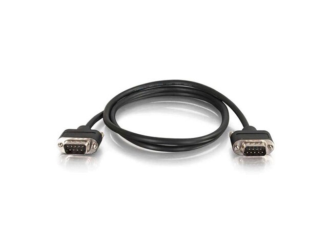 C2G 52166 1.8m 6 CMG Rated Low Profile Null Modem Cable Db9 M M
