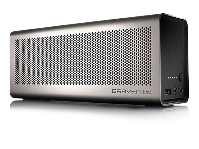 BRAVEN 850 Portable Wireless Speaker Silver Black
