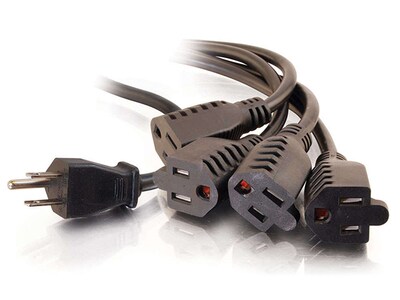C2G 29803 2.9m (114") 1 To 4 Power Cord Splitter 16AWG