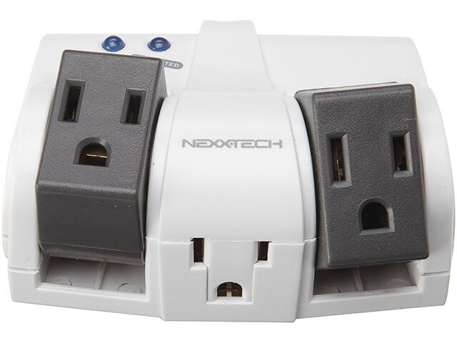 Nexxtech Rotating 3 outlet Power Surge Protecting Wall Tap