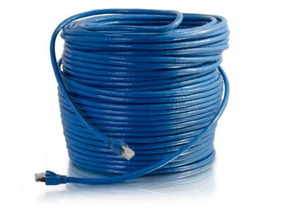 C2G 43122 61m (200') Cat6 Blue Solid STP Cable