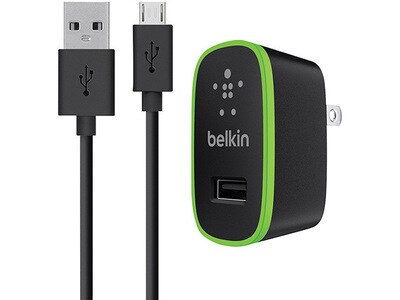 Chargeur de maison Belkin avec câble de charge et synchronisation micro USB