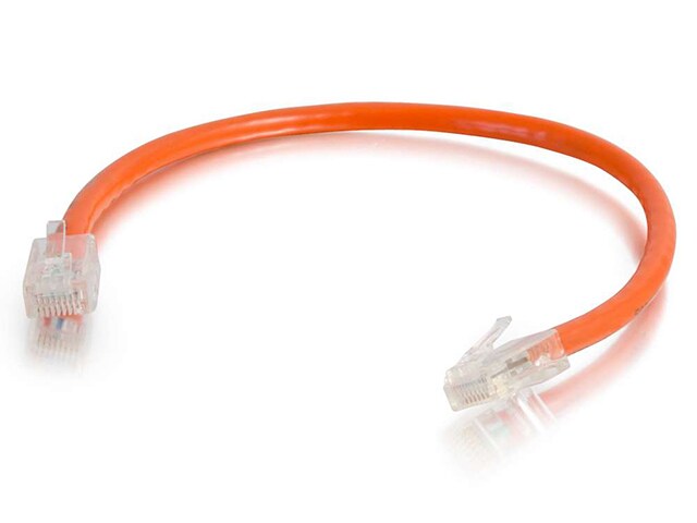 C2G 00565 0.3m 1 Cat5e Non Booted Unshielded UTP Network Patch Cable Orange