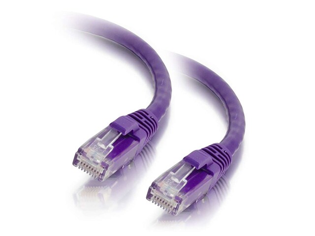 C2G 00461 0.3m 1 Cat5e Snagless Unshielded UTP Network Patch Cable Purple