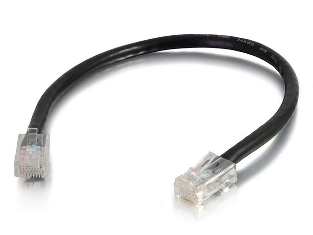 C2G 04106 0.3m 1 Cat6 Non Booted Unshielded UTP Network Patch Cable Black