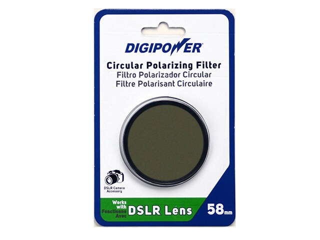 Digipower 58mm DSLR Circular Polarized Filter