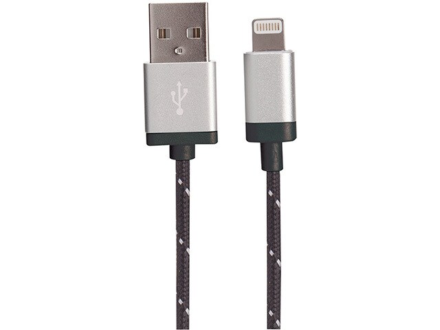 Nexxtech 1.2m 4 Lightning Sync and Charge Cable with Metallic Housing Silver