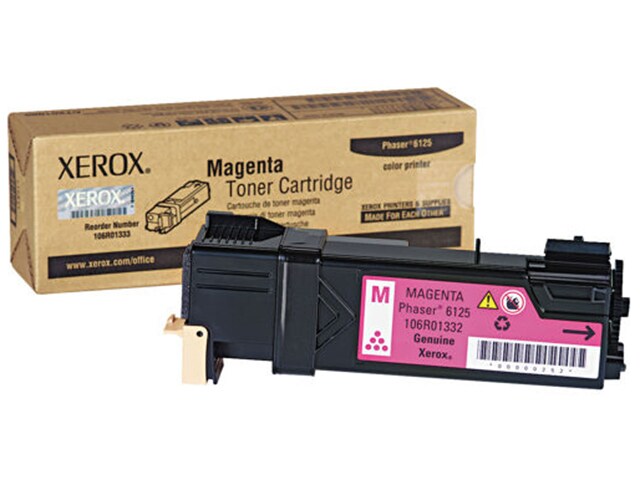 Xerox 106R01332 Toner Cartridge for Phaser 6125 Magenta