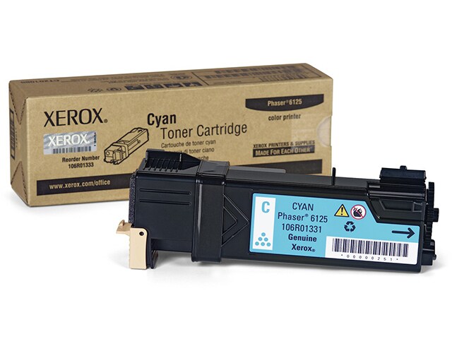 Xerox 106R01331 Toner Cartridge for Phaser 6125 Cyan