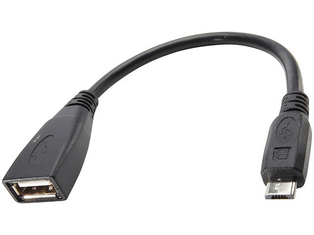 Nexxtech Micro USB Male to A Female OTG Cable