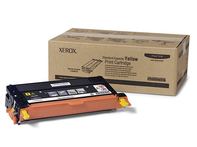 Xerox 113R00721 Standard Capacity Print Cartridge for Phaser 6180 Series Yellow