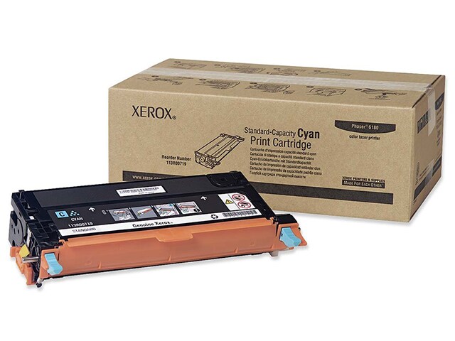 Xerox 113R00719 Standard Capacity Print Cartridge for Phaser 6180 Series Cyan
