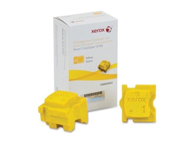 Xerox 108R00992 ColorQube Ink for ColorQube 8700 2 Sticks â€“ Yellow