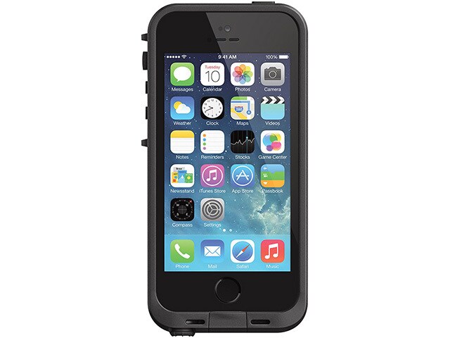 LifeProof Case for iPhone 5 5s Compatible with Fingerprint Scanner Black