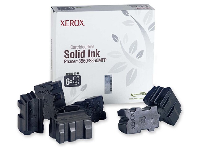Xerox 108R00749 Genuine Solid Ink for Phaser 8860 8860MFP 6 Sticks Black