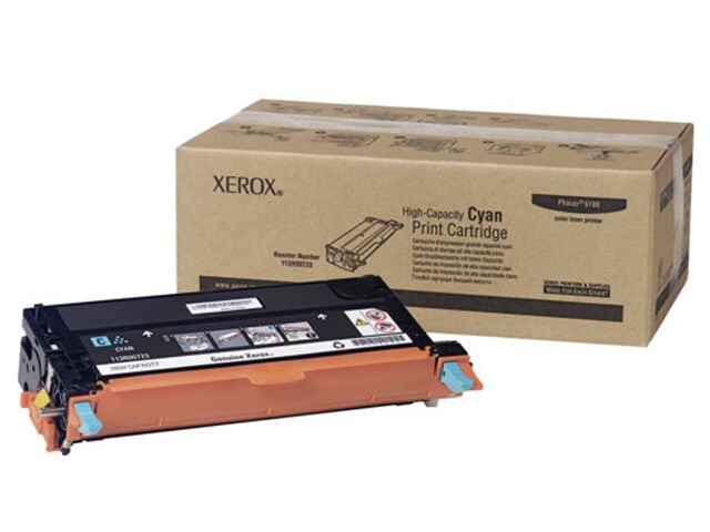 Xerox 113R00723 High Capacity Print Cartridge for Phaser 6180 Series â€“ Cyan