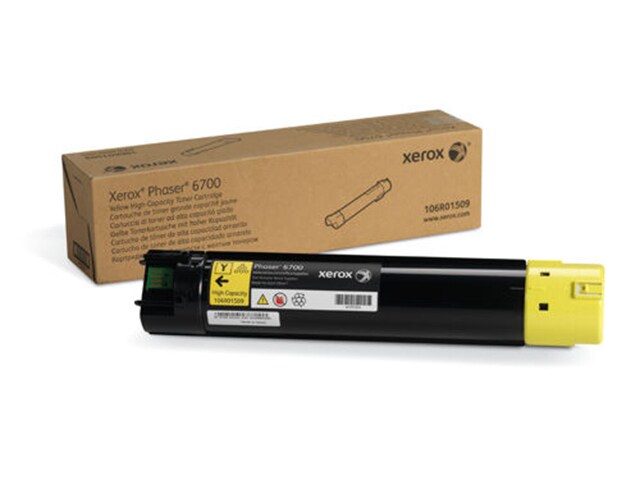 Xerox 106R01509 High Capacity Toner Cartridge for Phaser 6700 Yellow
